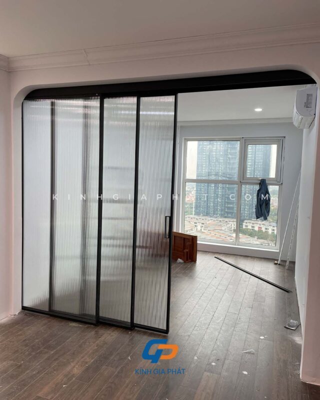 Cửa lùa slim không ray dưới