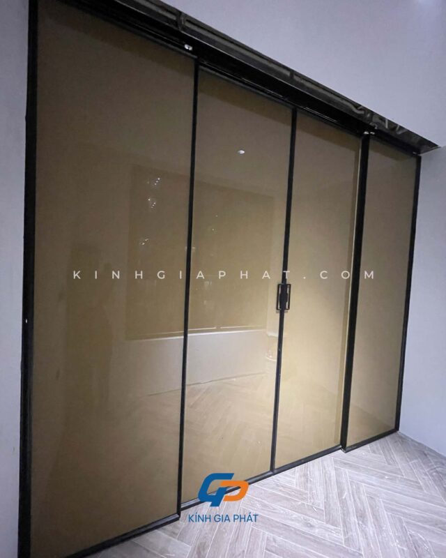 Cửa lùa slim không ray dưới