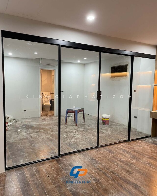 Cửa Lùa Slim Không Ray Dưới
